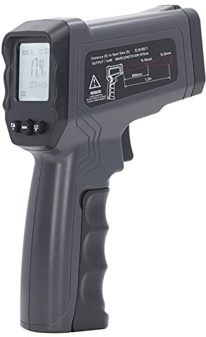 KIMISS Infraröd Termometer -50 Till 1600 ℃, 12: 1 & 50: 1 Mätavstånd, Digital LCD -temperaturmätare för Matlagning, Industriella Tillämpningar