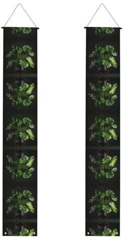 Monstera Deliciosa Banana Palm Print Door Banners For Indoor Outdoor Use,For Front Door,Garden And Party Decorations
