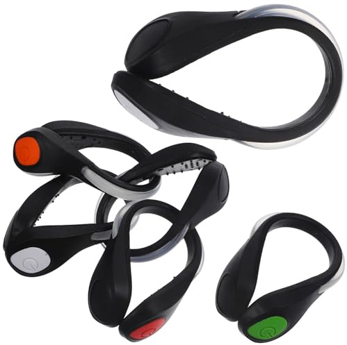 Alipis 6 pièces Pince Chaussures LED Sécurité Lumière Clignotante Étanche pour Course Marche Vélo Nocturne Couleur Aléatoire Couleur Aléatoire