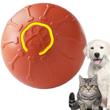Zopoee Pelota Interactiva para Gatos | Juguete Inteligente Automático para Gatos con Luz - Ejercicio Mental Simulación Caza Poste Rascador,Juguete De Estimulación Mental Y Poste