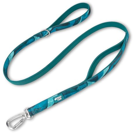 Twiggy Tags Padded Lead with Extra Handle | Strong Dog Lead with Close Control Lead | Reflective, Locking Carabiner, Durable & Comfortable | Suitable For All Dog Breeds| 1.5m