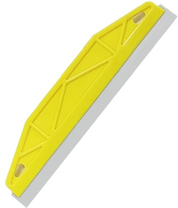 Espátula para papel pintado, quitapapel pintado, espátula de acero inoxidable para aplicar pintura, pegar papel pintado (amarillo)