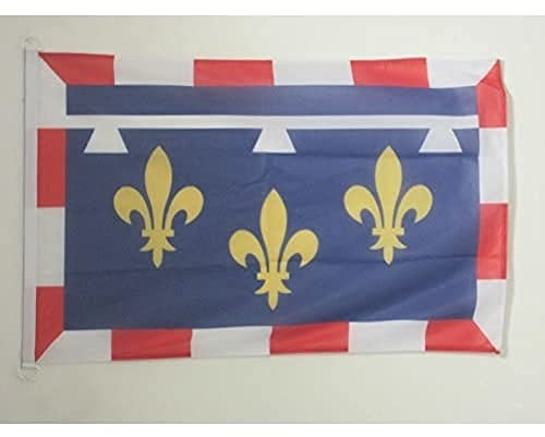AZ FLAG - Drapeau Centre - 45x30 cm - Pavillon Nautique Centriste - France Spécial Bateau Et Extérieur En Maille Bloquée Avec Anneaux Plastiques Intégrés - 30g