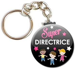 Porte Clés Chaînette 3,8 centimètre Super Directrice Idée Cadeau Accessoire Anniversaire Noël Remerciement Fête