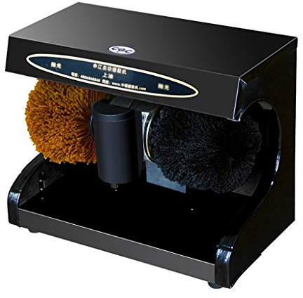 QFFL Máquina pulidora de Zapatos Limpiabotas Automático por Inducción Cepillo para Zapatos Suave Esférico para Banco de Zapatos Máquina de Zapatos Multifunción para El Vestíbulo del Hotel Doméstico