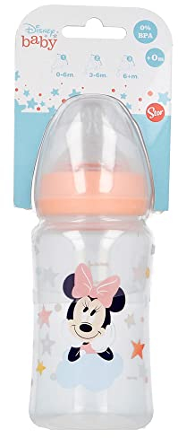 BOTTIGLIA COLLO LARGO 240 ML SILICONE MINNIE Stor