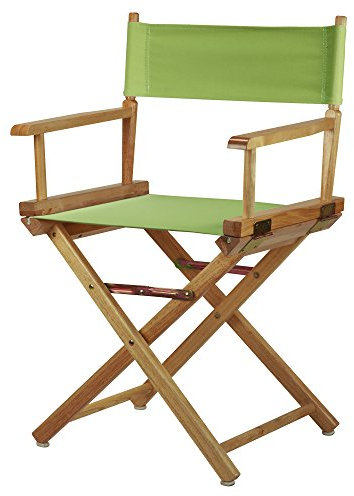 Casual Home Regiestuhl, 45,7 cm, natürlicher Rahmen, Leinen, Lindgrün