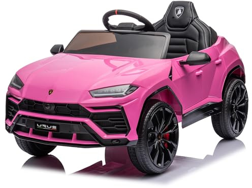 FINOOS Coche Eléctrico para niños Infantil Lambo Urus 12V - Coche a Batería con Control Remoto 1-4 Años (Rosa)