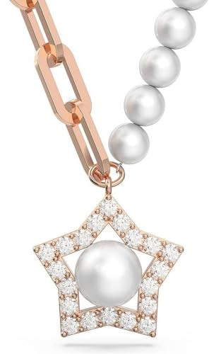 Swarovski Collana Stella:Necklace White/Ros 5645381 Marca, Única, Metallo, Nessuna pietra preziosa