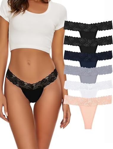 Evolyline stringtrosor & tangas för kvinnor bomull string damer tangas damer sexig tanga set tanga spets tanga bomull damer för kvinnor trosor damer tanga spets string damer underkläder flerpack