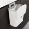 Poubelle de cuisine avec couvercle, petite poubelle à suspendre, collecteur de déchets mural, en plastique, poubelle à compost anti-odeu, porte à suspendre, pour camping-car, armoire de cuisine, 27