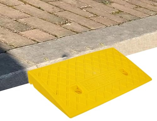 Eventerde Rampa per soglia da 5 cm, rampa per marciapiede, rampa per sedia a rotelle, marciapiede, rampa per auto, sedia a rotelle, moto, marciapiede per auto, moto