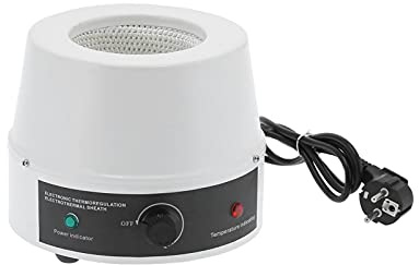 Elektrischer Heizmantel 250 ml Labor, 180 W mit Thermostat, Temperaturregelung bis 380°C für Schule und Labor, EU-Stecker 220 V