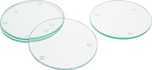 VBS Glasuntersetzer 4 STK. Glas Untersetzer 0.4 cm stark