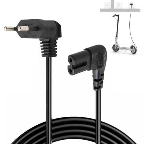 Netzkabel 2 Polig Euro Netzkabel C7 Stromkabel Stromkabel 2 Polig Strom Kabel für PS4 PS5, Ancable Netzstecker auf Euro 8 Doppelbuchse Kleingerätekabel kompatibel mit LG So-ny Panaso-NIC TV