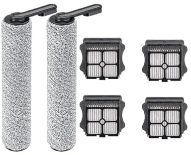 Ersättningsvalsborste och filtertillbehör，Kompatibel med Tineco Floor ONE S5, S5 Pro 2, S5 Pro, S5 Smart våt- och torrdammsugare, tvättbar reservdelssats