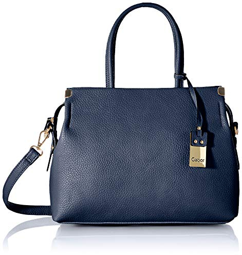 Gabor bags Gela Damen Shopper Umhängetasche Reißverschluss Mittelgroß Blau