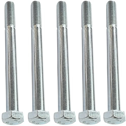 AERZETIX - C47515 - Satz von 5 stück - bolzen sechskantschrauben M8x90 mit teilgewinde - mit sechskantkopf - Ø8x90mm - DIN 931 - klasse 8.8 - aus verzinktem stahl - heimwerken - montagewerkzeug
