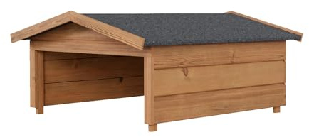 Robot Lawnmower Garage Carport Canopy Shelter Made of Wood for Lawnmowers Lawn Robot Automower 100 x 90 x 50 cm Weatherproof