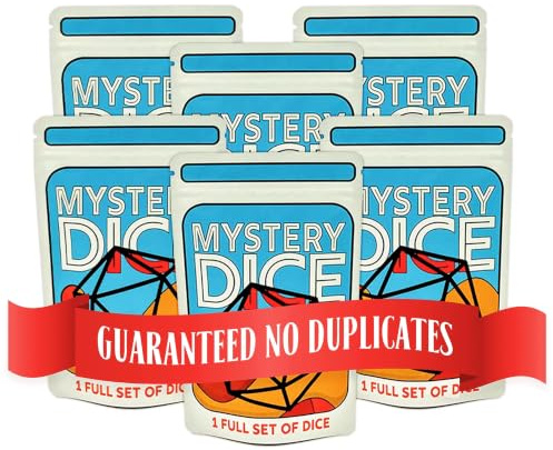 1985 Games Mystery Dice Set, D&D Dice, Gamers Gift, Blind Bag, 6 Pack