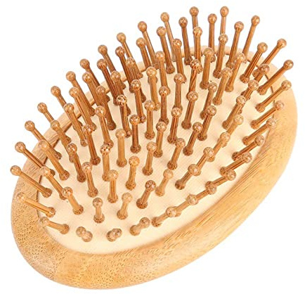Dioche bamboo brush, Kopfhautbürste für Wachstumskopf, Holz, Bambus, Kleiner Holzpflock, Herren, Schweineborsten, Massage, Holzmassagekamm, kein Griff, Tiefenspülung, Behandlungen
