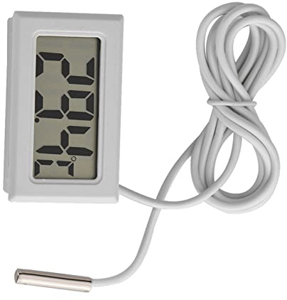 Sensor de Sonda de Congelador de Termómetro Digital con Pantalla LCD de Enfriador de Refrigerador Digital para Lectura Instantánea de Termómetro