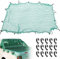 Rete da carico, 2 x 3 m, per pickup, camion, con 15 ganci, resistente, per SUV, barche, rimorchi, motoslitte, camion