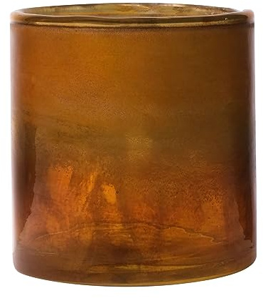 INNA-Glas Maxi te-ljusglas Rigoberto, guld på ovansidan, 10 cm, Ø 10 cm