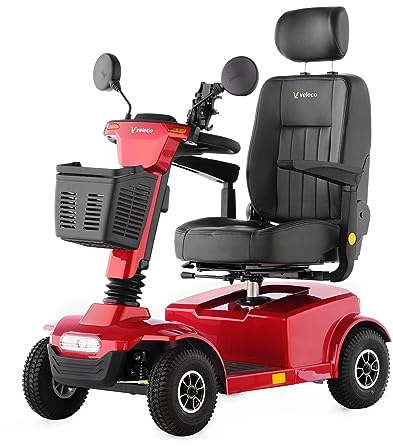 Veleco Jumpy: Mobility Device with Speed knob and Swivel Captain seat (RED)