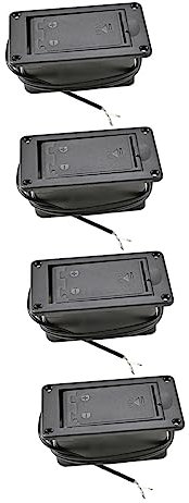OSALADI 4pièces Boîte De Pile pour Guitare Électrique Et Basse avec Support De Pickup Accessoire Pratique Et