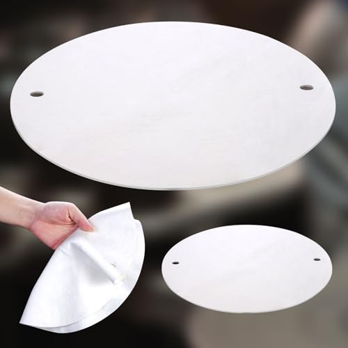 LEOLIO BatMate für Keramik und Keramik, 30,5 cm, verbessertes rundes Ton-Wurftuch für die Herstellung von Töpferkeramik, Töpfermaschinenzubehör (weiß), 2 Stück