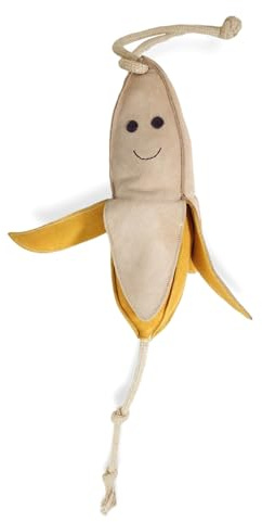 Giocattoli per cavalli come intrattenimento, Box, Paddock, pascolo Giocattoli per cavalli contro la noia robusti in pelle scamosciata (Banana)