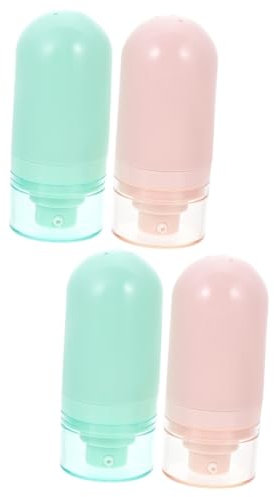 Gogogmee 4 Stück Lotionsflasche Pumpspenderflasche Mini-reiseflaschen Kosmetikbehälter Für Die Reise Shampoo-Flasche Gesichtsreiniger Flasche Pumppressflaschen Mini-toilettenartikel Abs