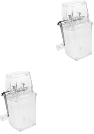 Cabilock 2 Piezas Cordilladora De Hielo A Mano Fabricante De Hielo Portátil Mini Fabricante De Hielo Triturador De Hielo Máquina De Rasurador De Hielo Portátil Portátil De Hielo Máquina De