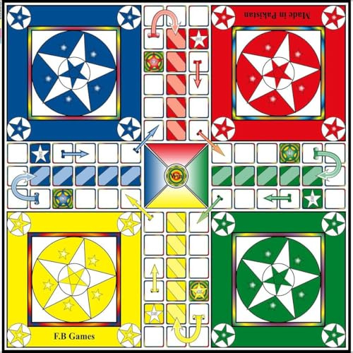 Ludo and Snakes & Ladders Board Game |4 Play Board | Ludo Game | Family Board Game for Child devlopment Ages - 4 Years and Up | 4 Player Game