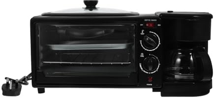 DECHOUS 3 in 1 Breakfast Machine Breakfast Maker Breakfast Oven Electric Breakfast Maker for Home with UK Plug