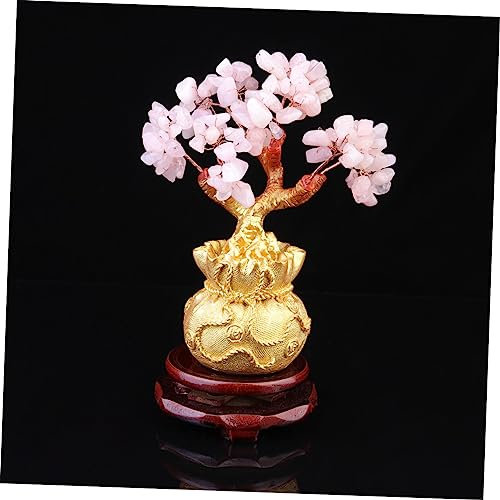 IMIKEYA Geldbaum-Ornament Kristall-Desktop-Dekoration Bonsai-Stil Reichtumsbaum Für Wohnzimmer Büro Geschäft