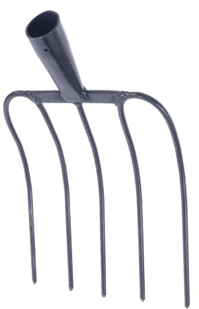 ORFOFE Forchetta Per Letame e Forchetta Per Erba Agricola Versatile Portatile Per Esterni, Attrezzo Agricolo Resistente Per Manutenzione Prato e Uso Rurale