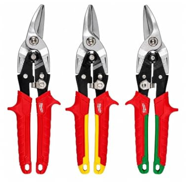 Milwaukee 4932499020 - Juego de tijeras de aviación de 3 piezas