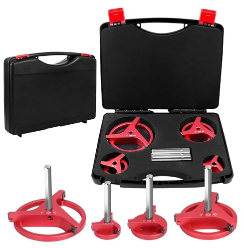 Pipe Reamer Kit Efficiently Removes Residuum for Plumbing Jobs on PVC, CPVC, ABS, PP, PE Pipes 4PCS