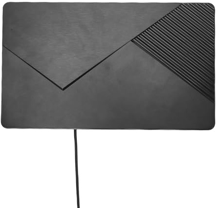 Jectse Antena de TV Inteligente, Antena Interior 4K 1080P HD con Amplificador Incorporado y Chip IC Inteligente, Compatible con la Mayoría de Televisores para Recepción de Canales