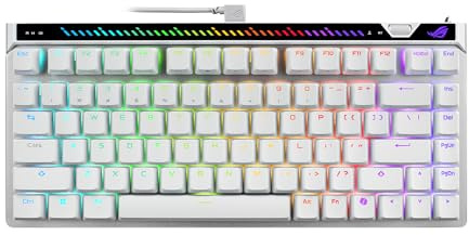 ASUS ROG Falchion Ace 75 HE analoge kabelgebundene Gaming-Tastatur mit Hall-Effekt – 75% TKL, USB, Hot-Swap-fähiger HFX V2X Magnetschalter, Schnellauslöser, 8 kHz Abfrage, PBT-Tastatur