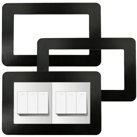 3 Pcs Light Switch Surround, Self Adhesive Socket Surround Cover Plate