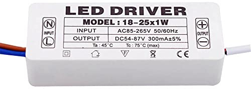 YSSMAO Conductor LED 300mA 1-3W 4-7W 8-12W 18-25W 36W 300MA LED Fuente de alimentación LED Adapt Unidad AC85-265V LED Luces transformadores Controlador para Leds