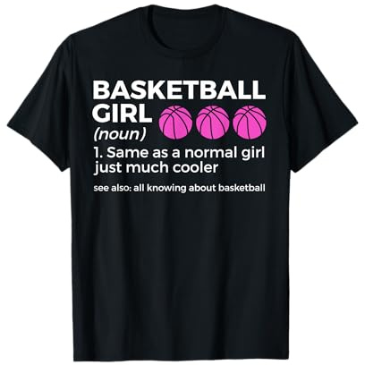 Giocatore di pallacanestro di definizione della ragazza di basket Maglietta