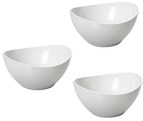 Omada Design 3 Ciotole Piccole in Plastica Bicolore 30 cl, Infrangibili, Impilabili, Lavabili in Lavastoviglie, Made in Italy, Linea Trendy