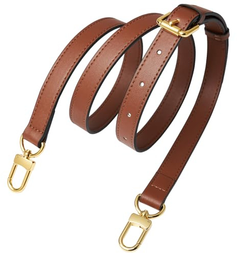BMBMLV Vachetta Verstellbarer Crossbody-Gurt aus Leder für kleine Taschen, Pochette Mini NM Eva Favorite PM MM Nano Speedy