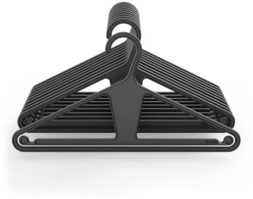Kangaroo™ Hangeroo™ Kleiderbügel aus 100% recyceltem, hochfestem Material, zum Patent angemeldet, strapazierfähig, recycelt, Kleiderbügel, Hosenbügel, rutschfest, Hangeroo™ (Anthrazit)