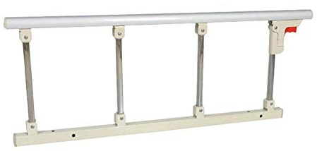 WQZStar Bettgitter-Sicherheitsseitenschutz für ältere Menschen und Erwachsene, Hilfsgriff, Bettgeländer, Krankenhaus-Metallgriff-Stoßstange (weiß 95 cm) (weiß 120 cm)