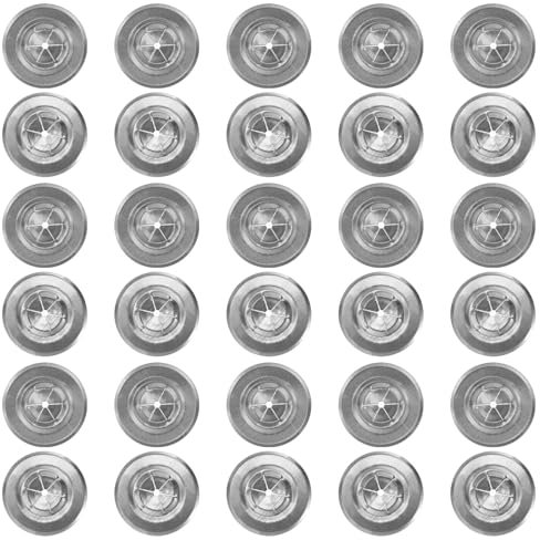 PATIKIL Rondelles Autobloquantes de 1 1/2 Pouces, 50 Pièces, Rondelles Perforées pour Broches d'Isolation, Rondelles Plates en Plâtre de 1,5 mm d'Épaisseur en Fer Galvanisé pour Mur